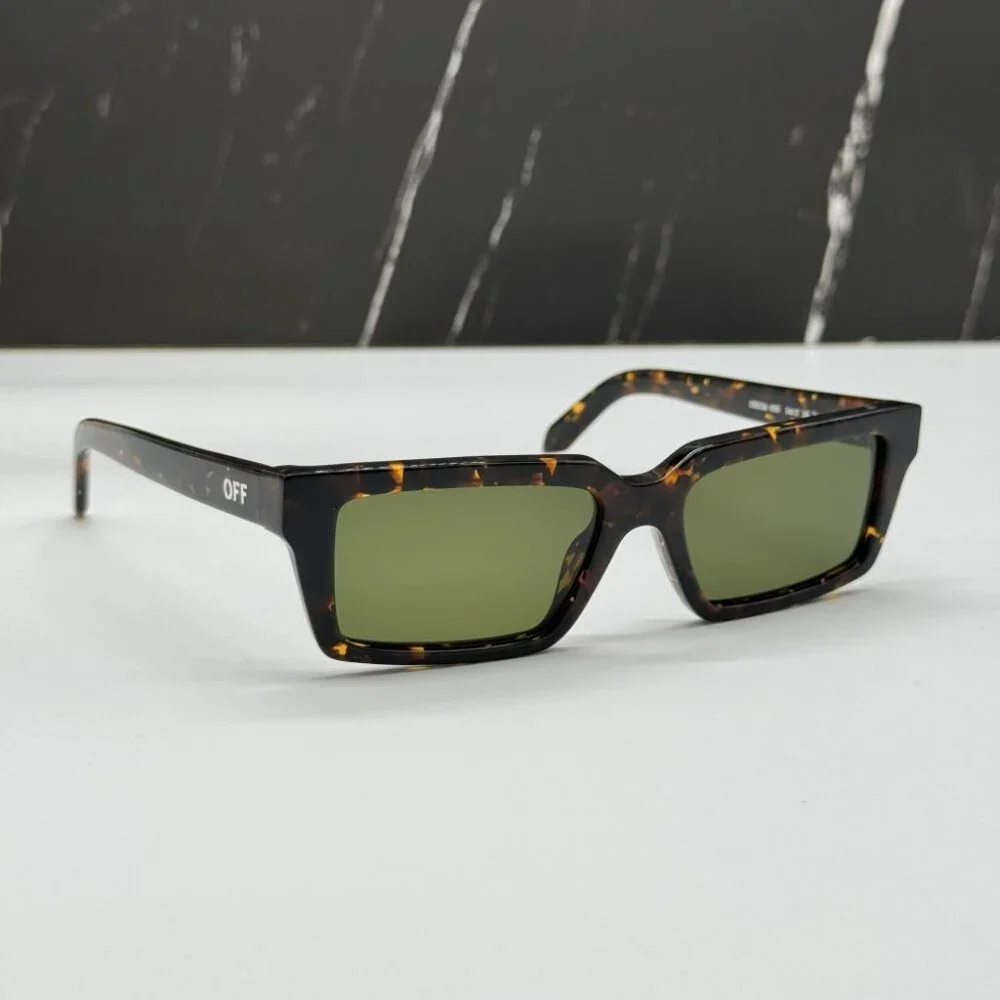 NEW OFF-WHITE OERI13A WARREN 6055 SUNGLASSES UNISEX HAVANA SQUARE EYEWEAR